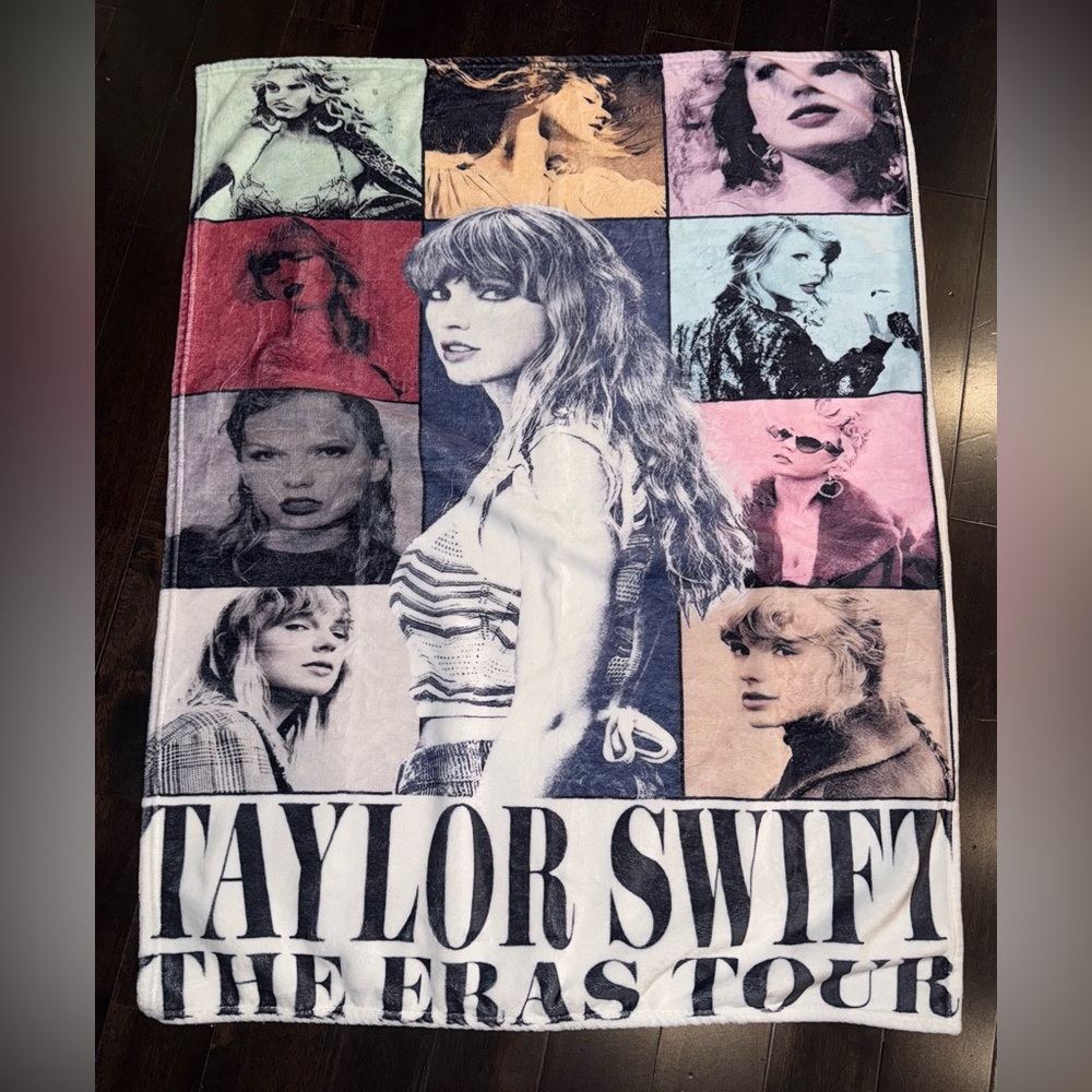 Taylor Swift Eras Tour Plush Blanket 49.5x 39.5